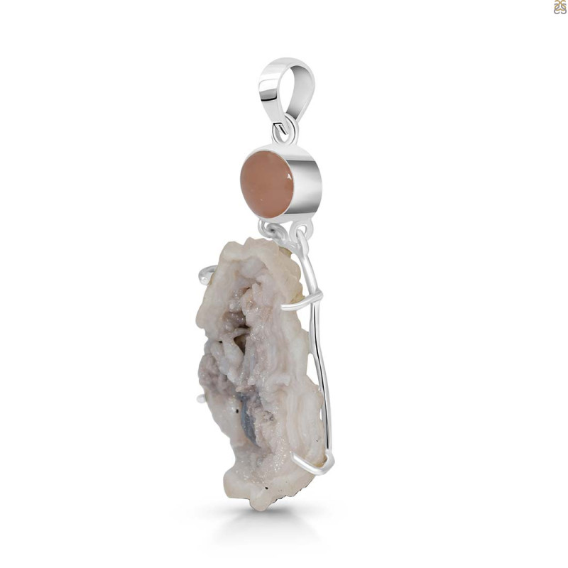 Desert Druzy Pendant-2SP DDZ-1-19