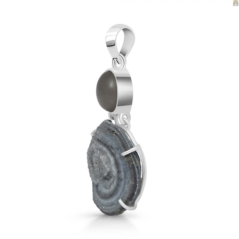 Desert Druzy Pendant-2SP DDZ-1-25