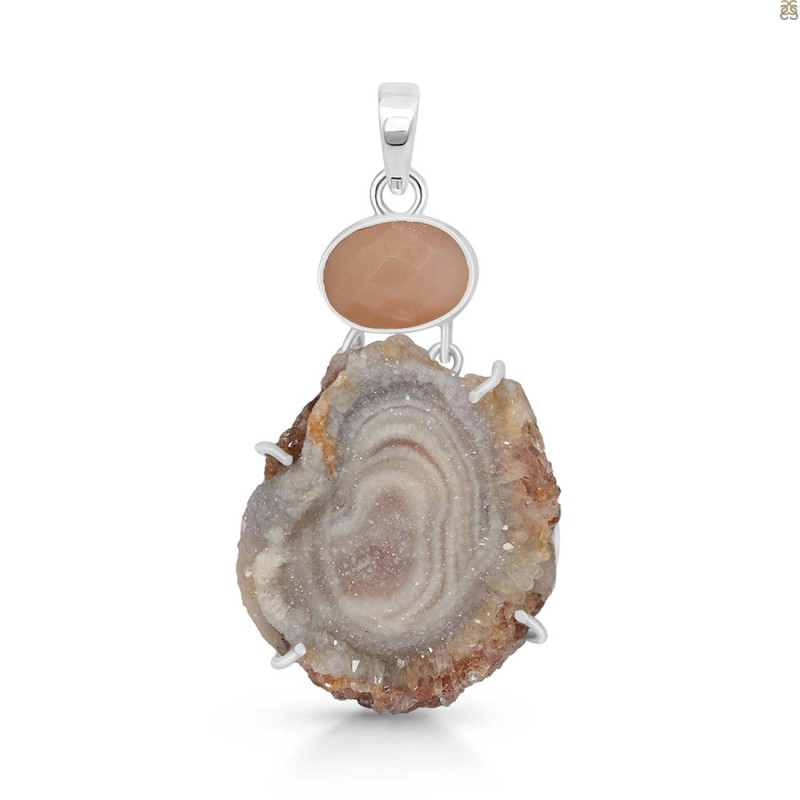 Desert Druzy Pendant-2SP DDZ-1-3