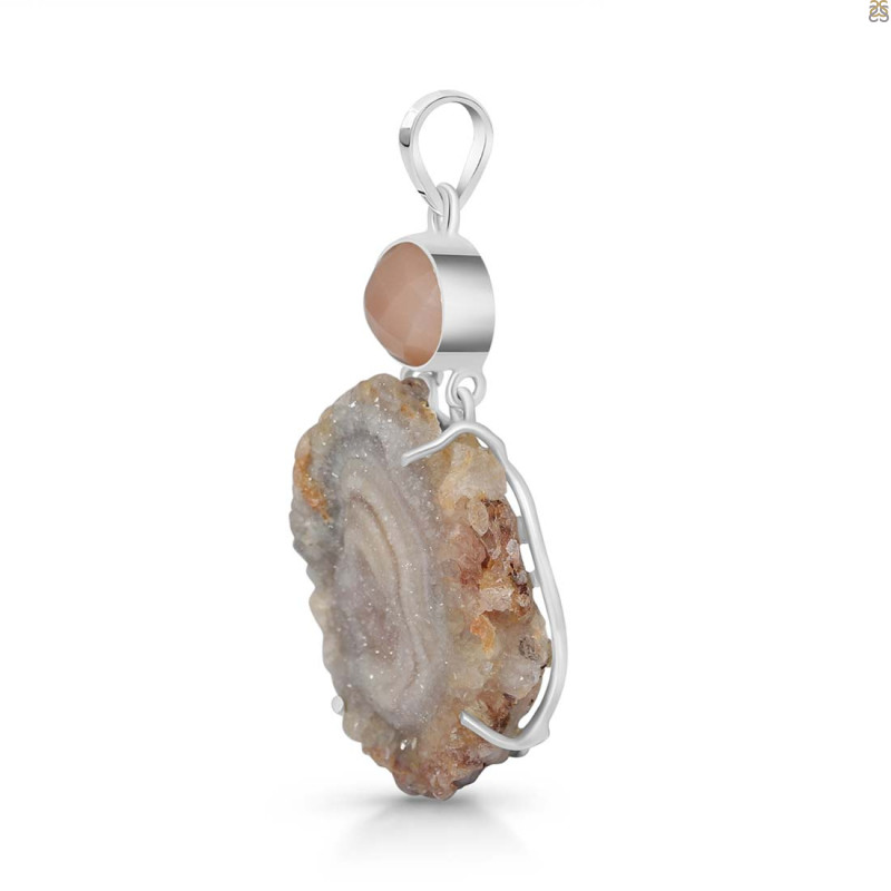 Desert Druzy Pendant-2SP DDZ-1-3