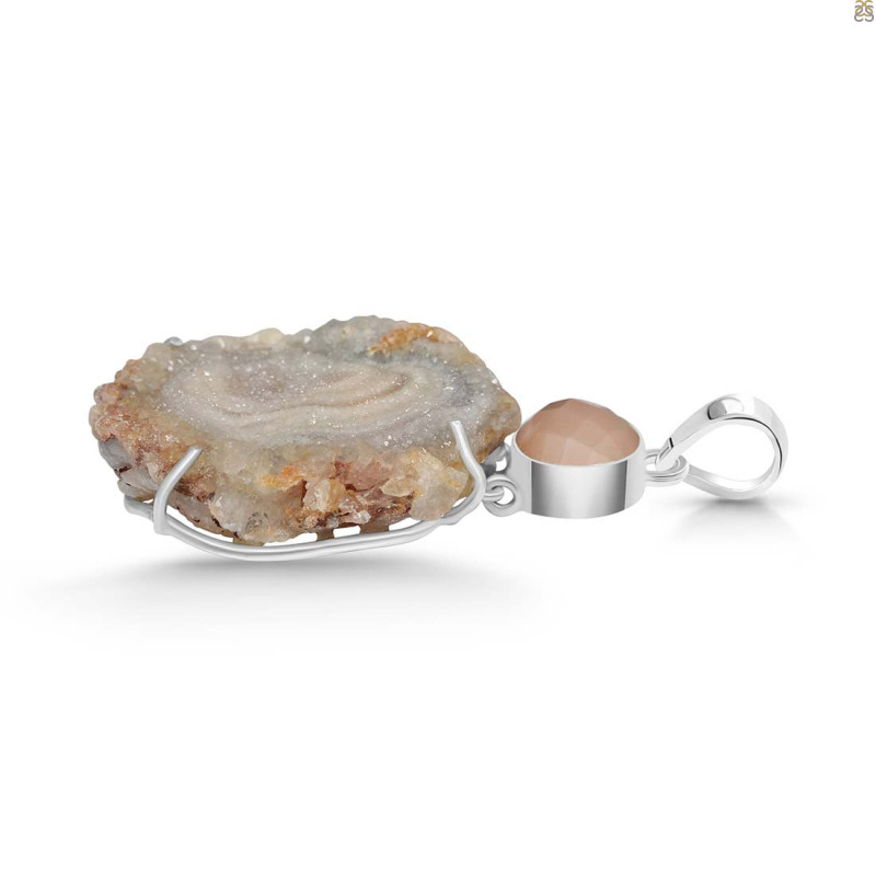 Desert Druzy Pendant-2SP DDZ-1-3