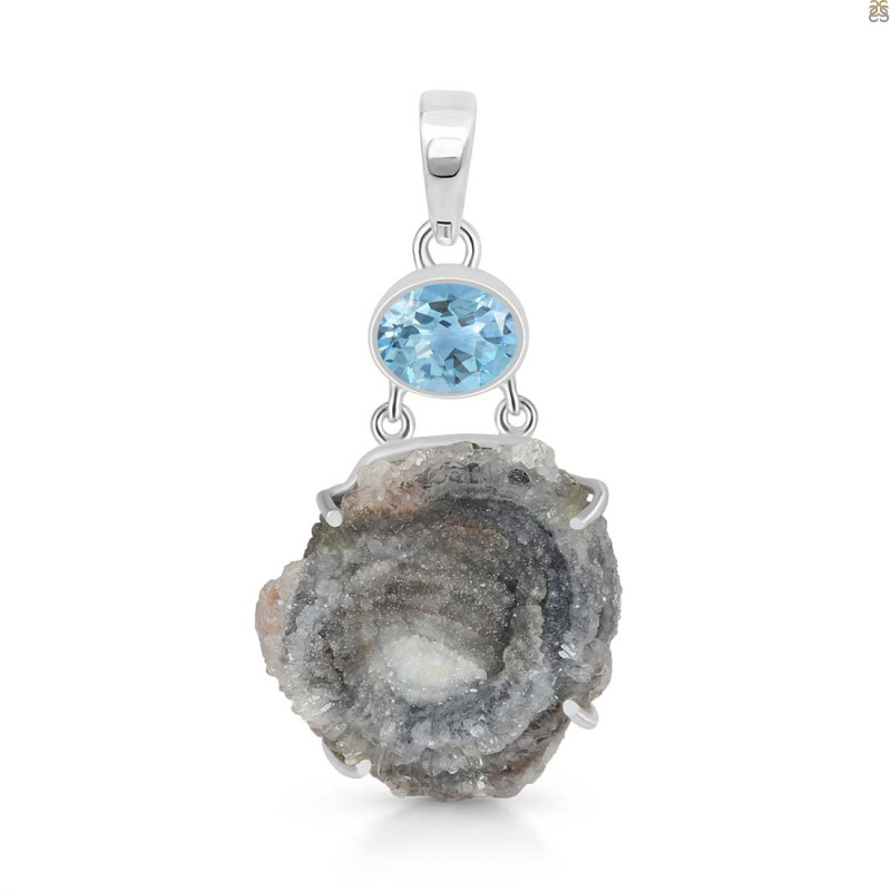 Desert Druzy Pendant-2SP DDZ-1-31