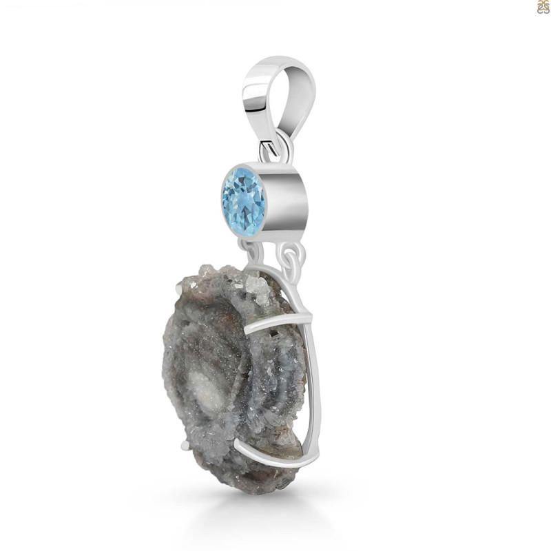 Desert Druzy Pendant-2SP DDZ-1-31