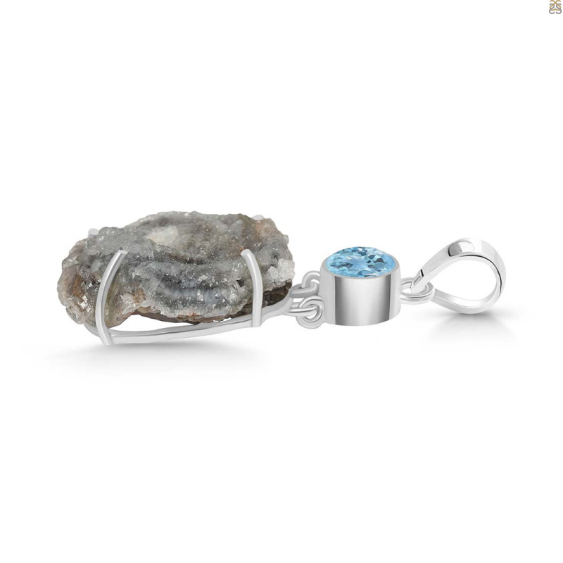 Desert Druzy Pendant-2SP DDZ-1-31