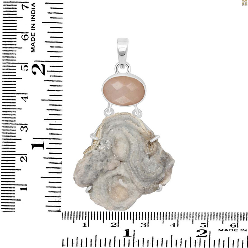 Desert Druzy Pendant-2SP DDZ-1-41