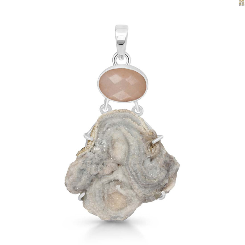 Desert Druzy Pendant-2SP DDZ-1-41