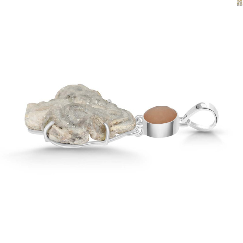 Desert Druzy Pendant-2SP DDZ-1-41