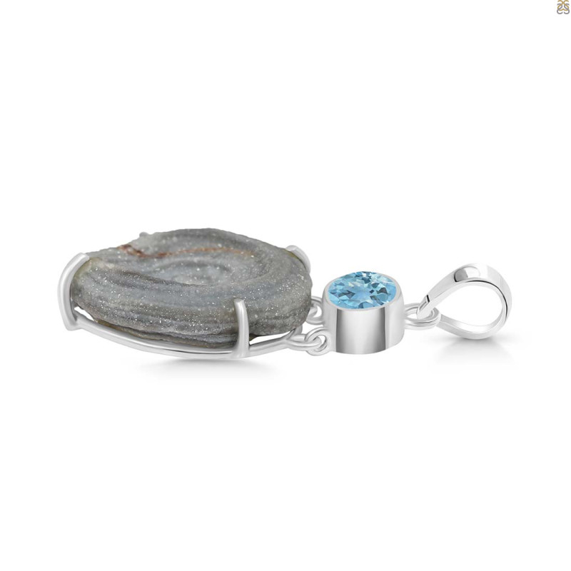 Desert Druzy Pendant-2SP DDZ-1-5