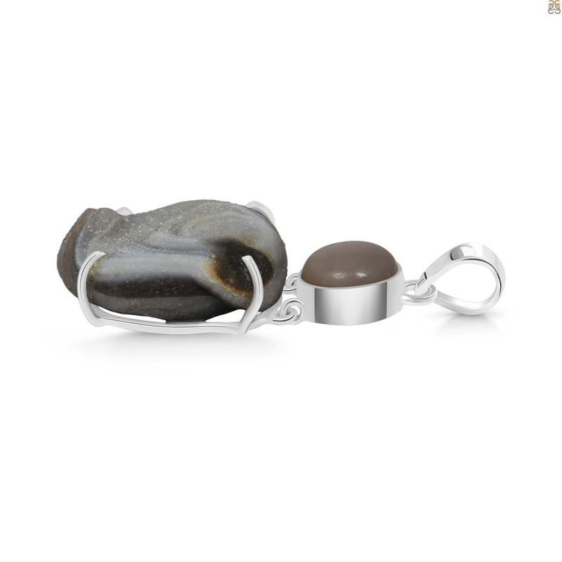 Desert Druzy Pendant-2SP DDZ-1-7