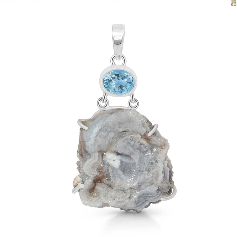 Desert Druzy Pendant-2SP DDZ-1-9