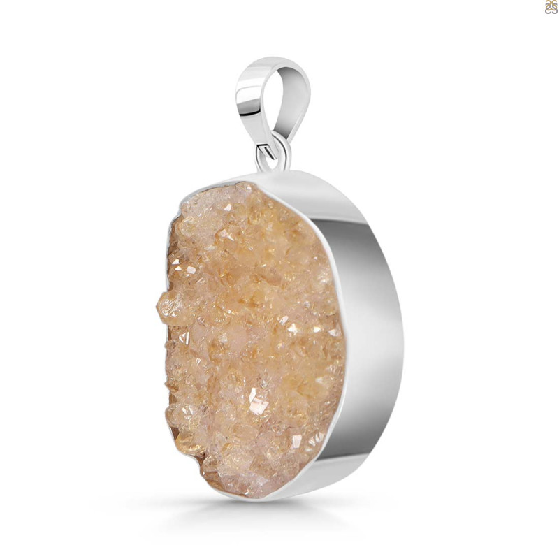 Natural Druzy Pendant-SP