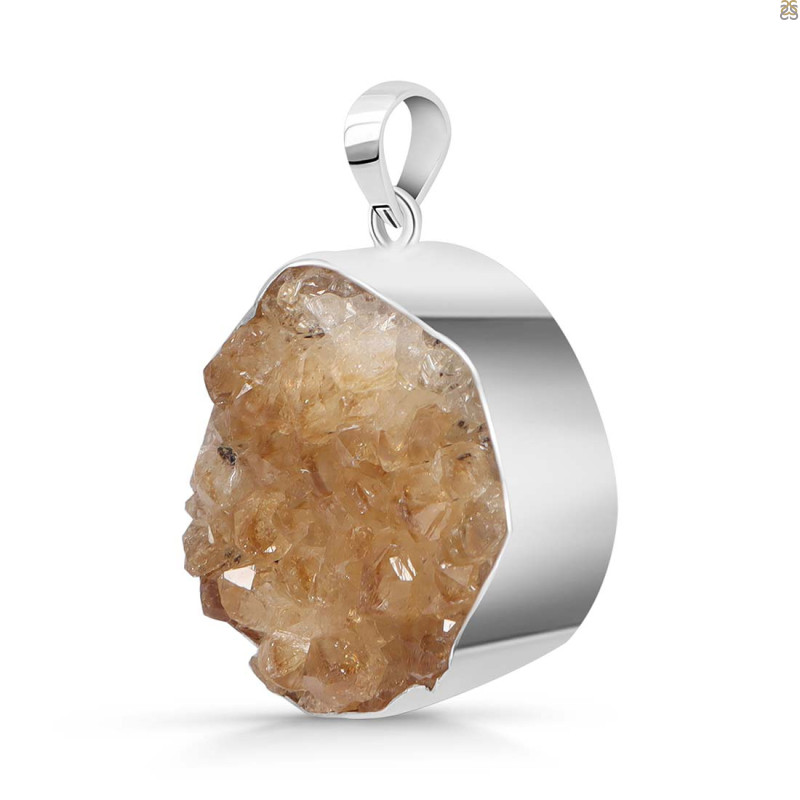 Natural Druzy Pendant-SP
