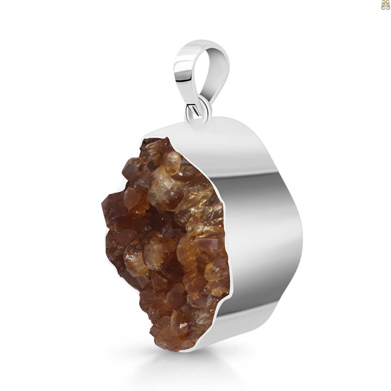 Natural Druzy Pendant-SP