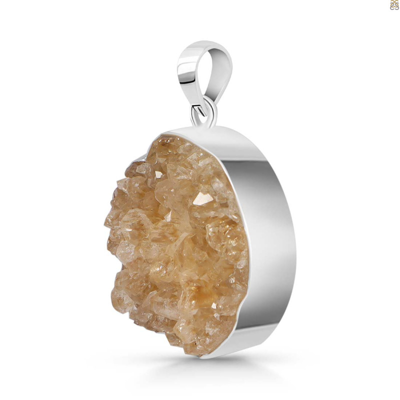 Natural Druzy Pendant-SP