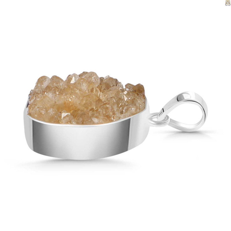 Natural Druzy Pendant-SP DRZ-1-22