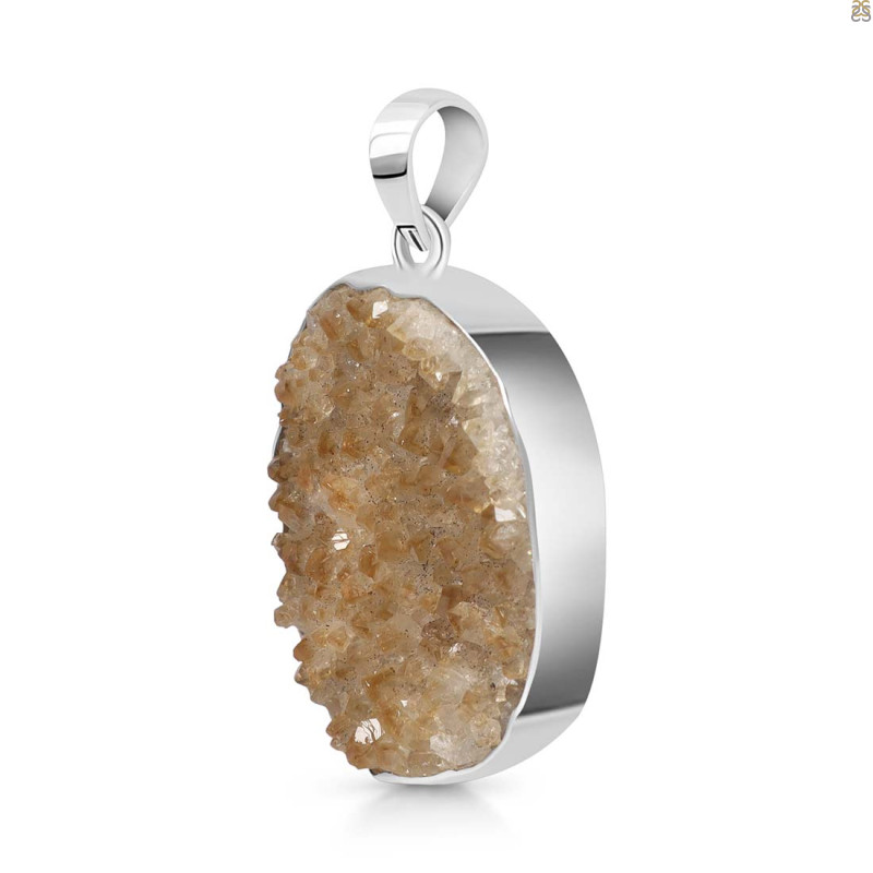Natural Druzy Pendant-SP