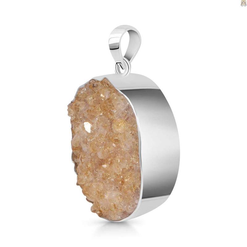 Natural Druzy Pendant-SP