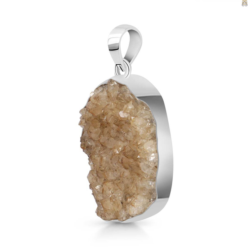 Natural Druzy Pendant-SP