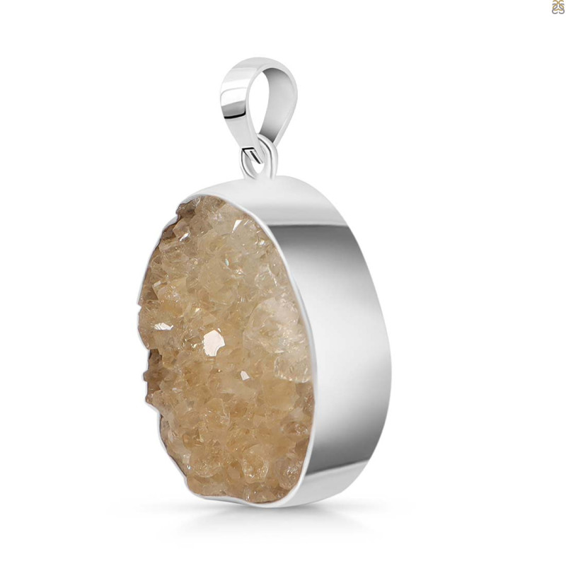 Natural Druzy Pendant-SP