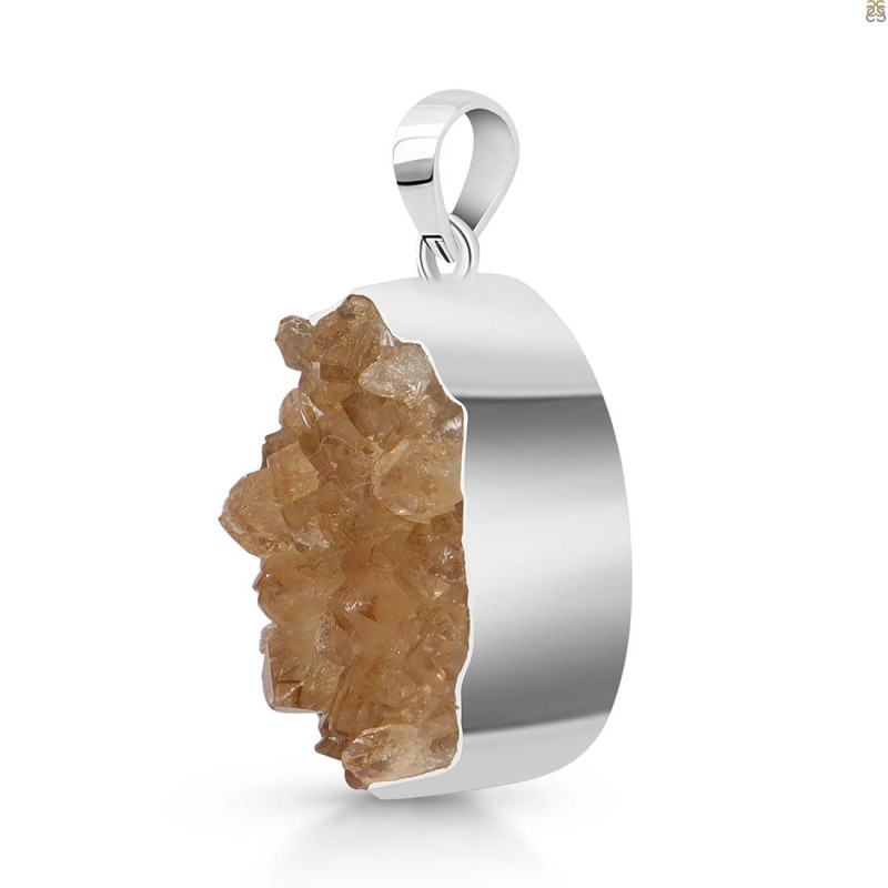 Natural Druzy Pendant-SP