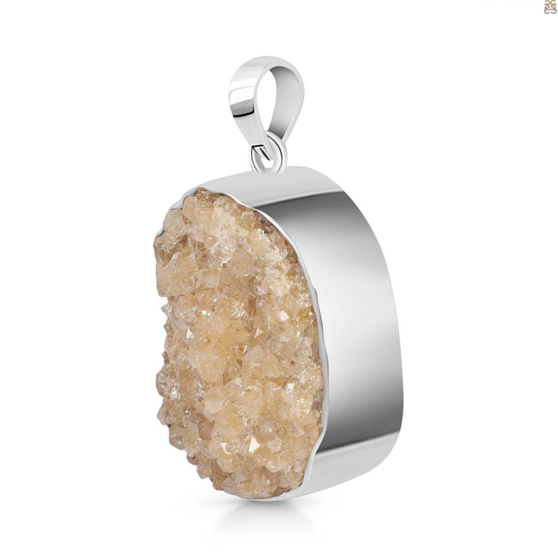 Natural Druzy Pendant-SP