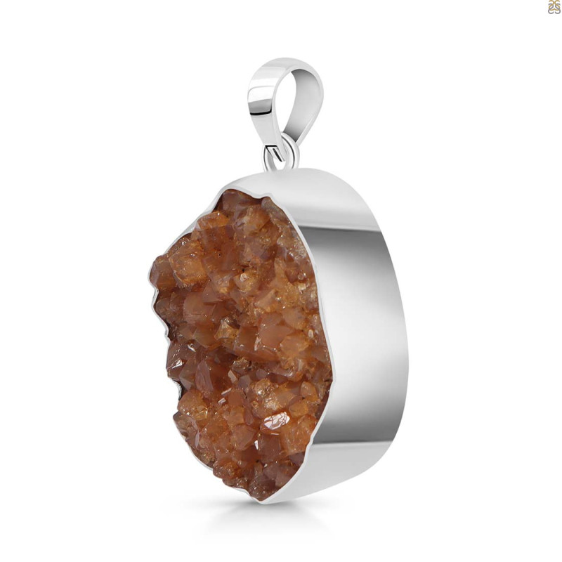 Natural Druzy Pendant-SP