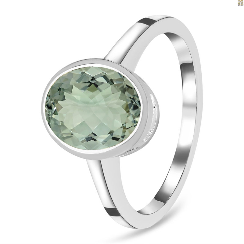 Green Amethyst Ring