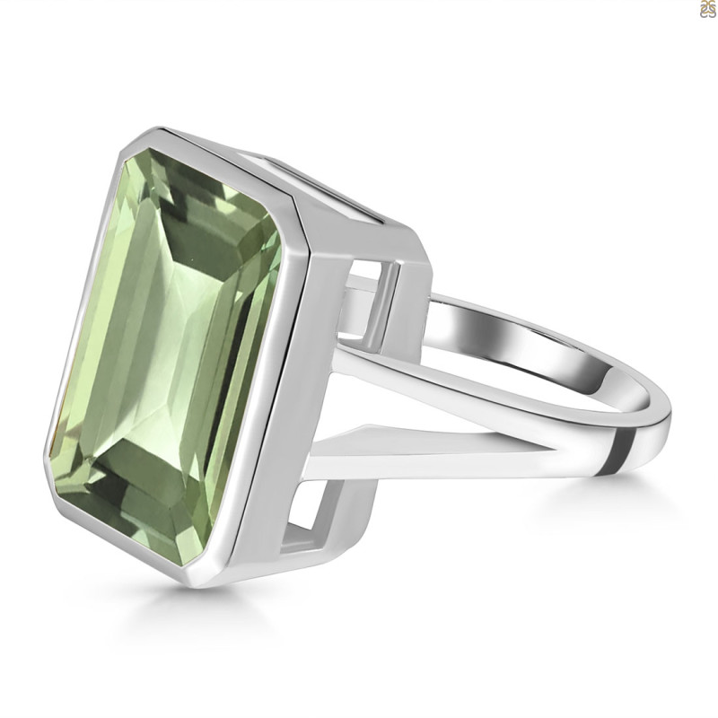 Green Amethyst Ring