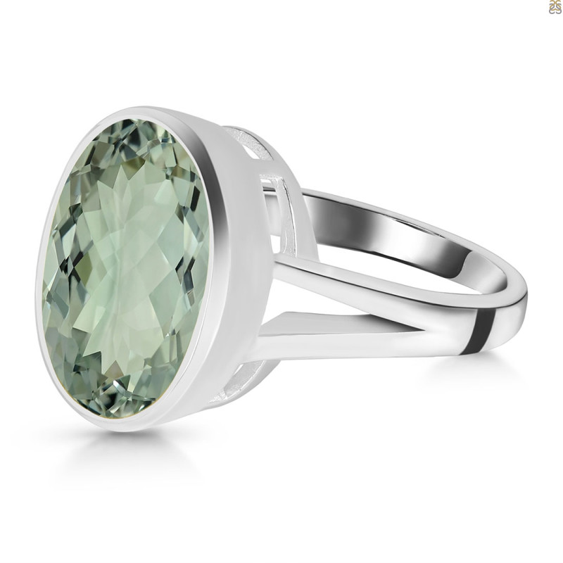 Green Amethyst Ring