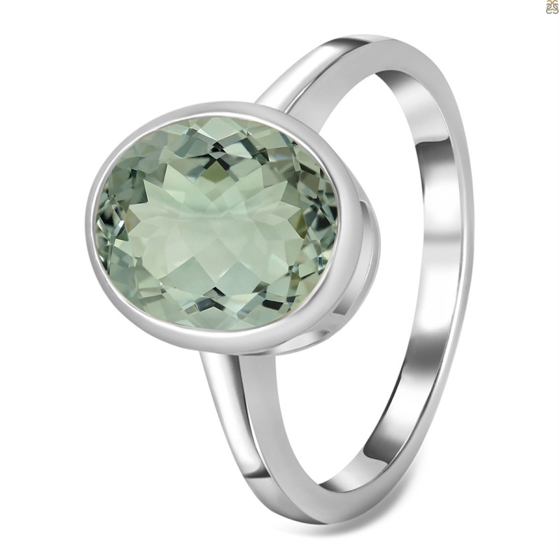 Green Amethyst Ring