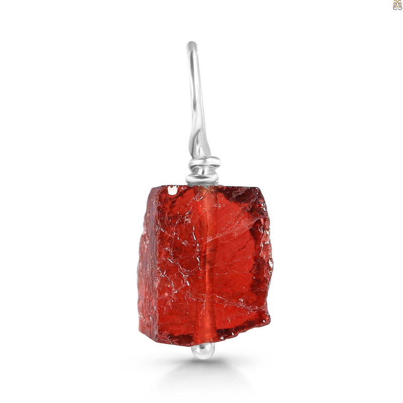 Garnet Raw Crystal Drill Pendant GAR-RCYP-7