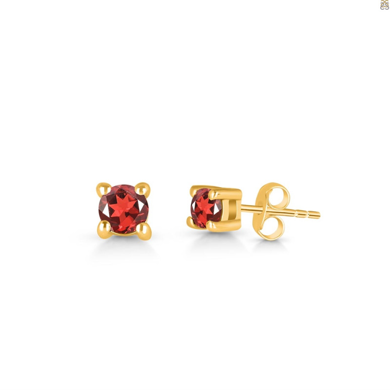 Garnet Stud Earring GAR-RDE-1293.