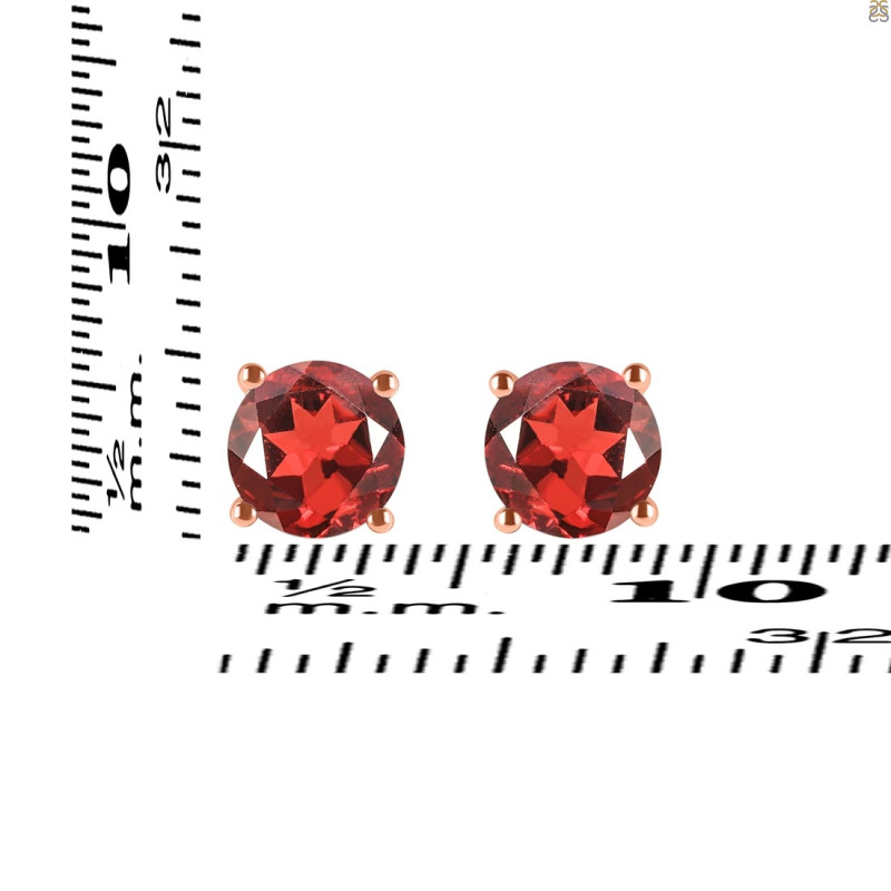 Garnet Stud Earring GAR-RDE-1349.