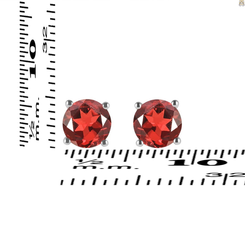 Garnet Stud Earring GAR-RDE-1349.