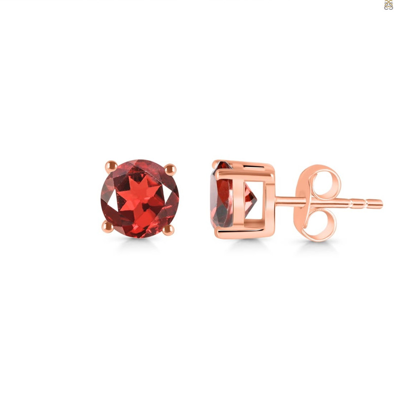Garnet Stud Earring GAR-RDE-1349.