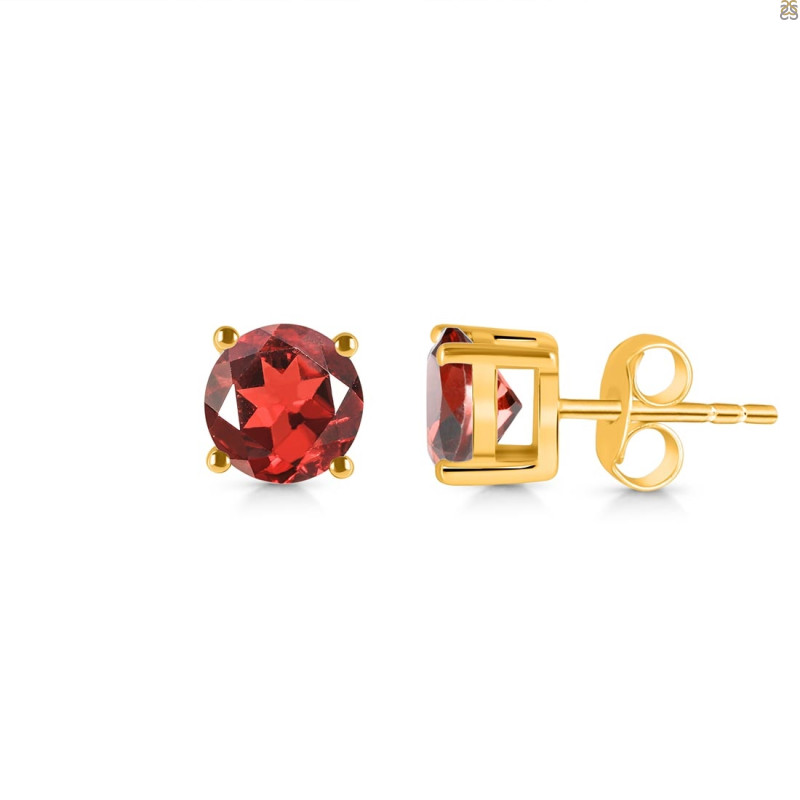 Garnet Stud Earring GAR-RDE-1349.