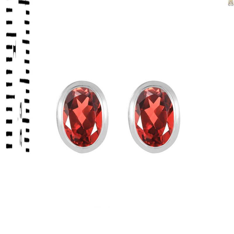 Garnet Stud Earring GAR-RDE-1374.