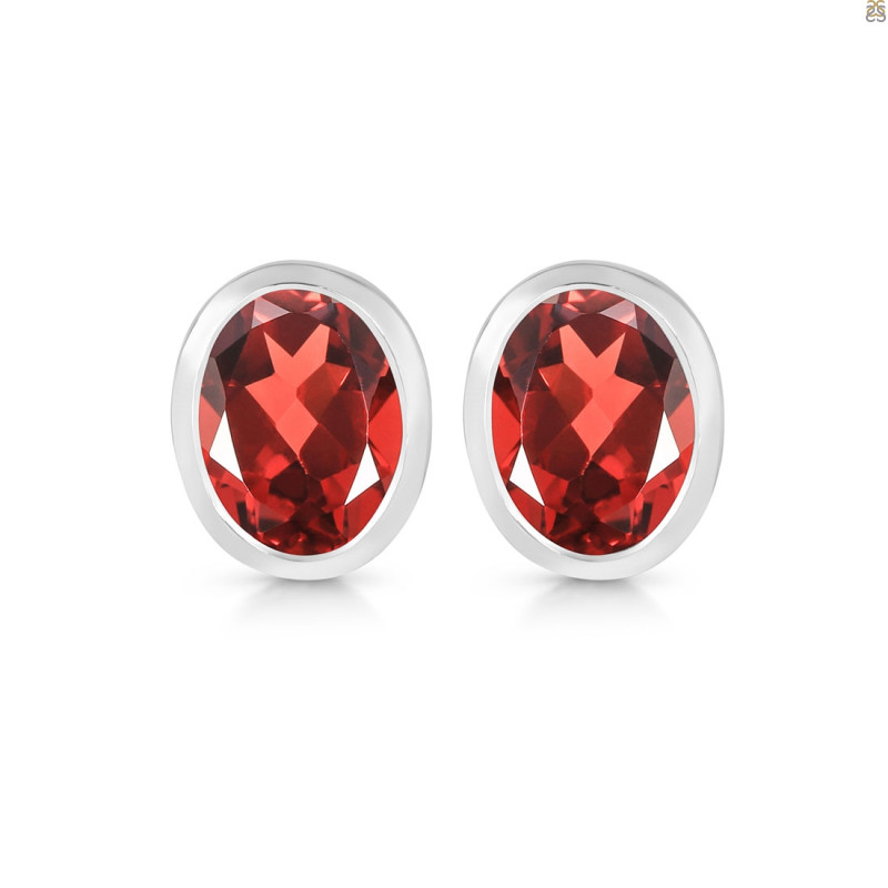 Garnet Stud Earring GAR-RDE-1376.