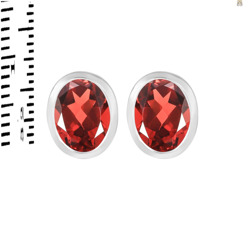 Garnet Stud Earring GAR-RDE-1376.