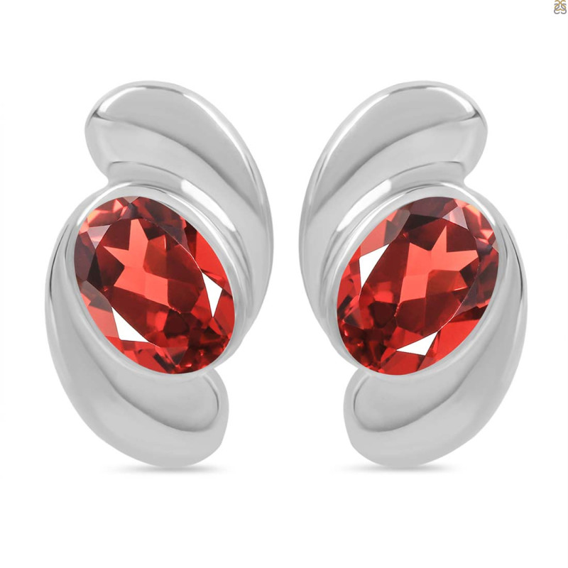 Garnet Stud Earring GAR-RDE-15.