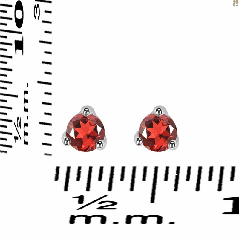 Garnet Stud Earring GAR-RDE-1517.