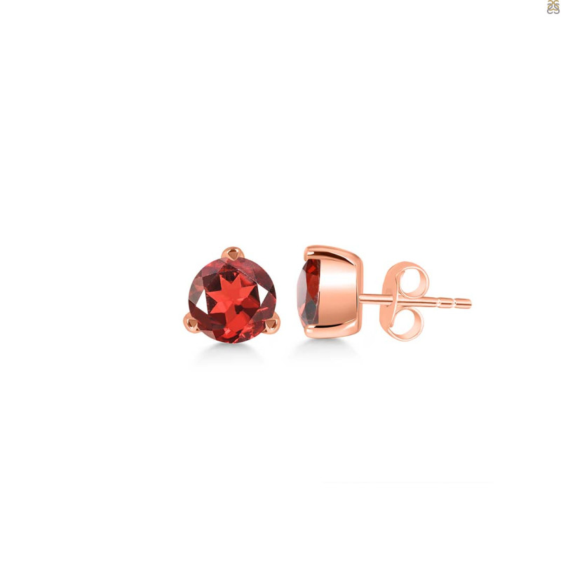 Garnet Stud Earring GAR-RDE-1564.