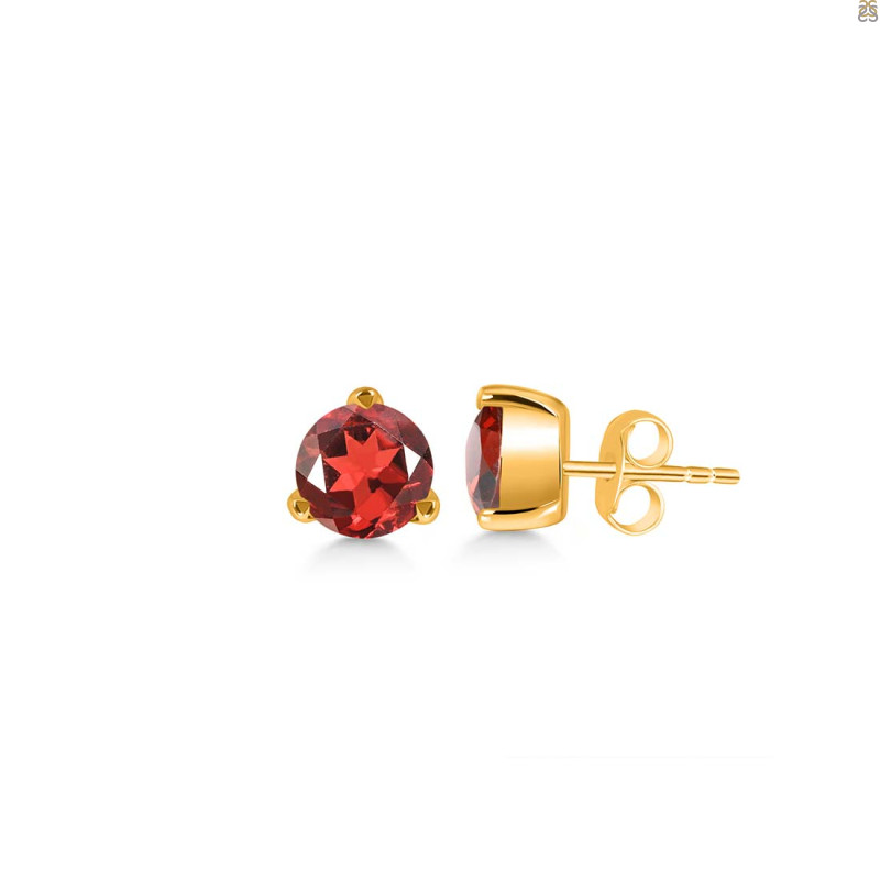 Garnet Stud Earring GAR-RDE-1564.