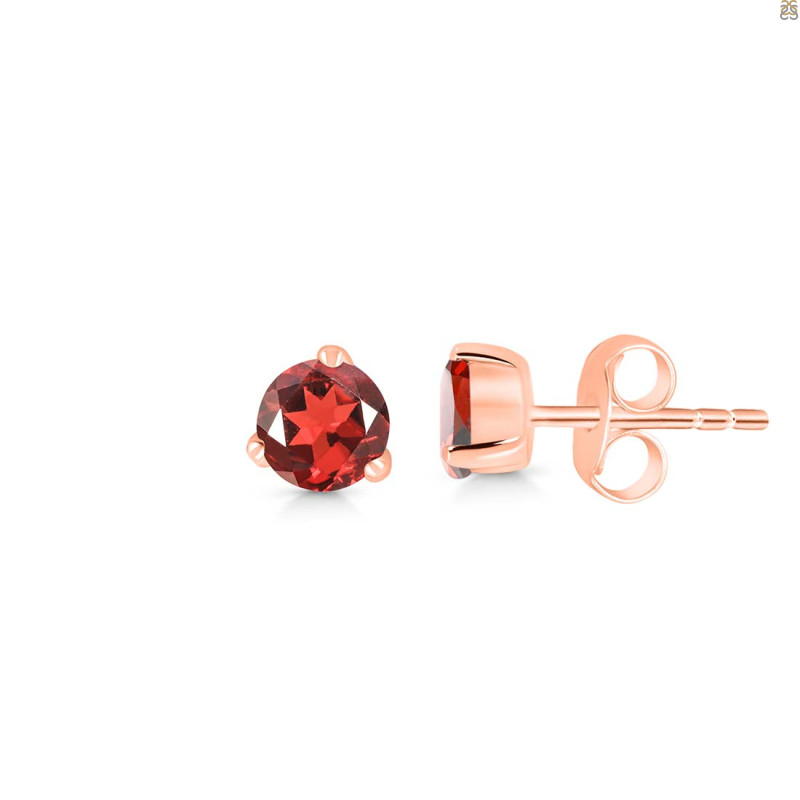 Garnet Stud Earring GAR-RDE-1565.