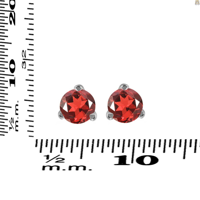 Garnet Stud Earring GAR-RDE-1566.