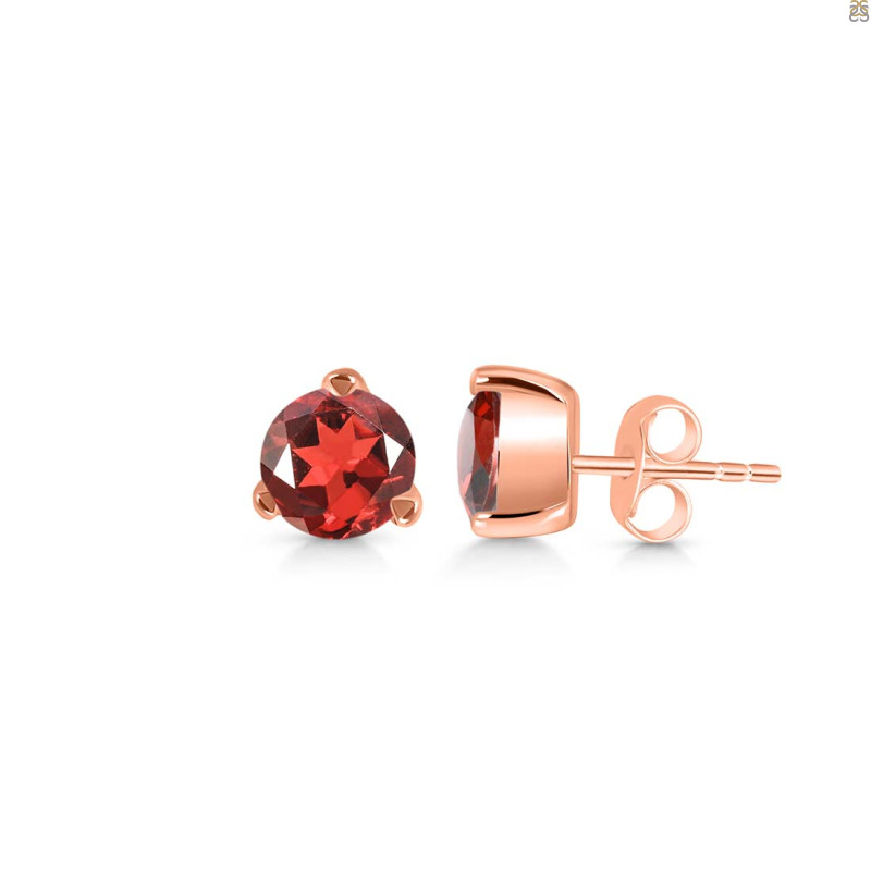Garnet Stud Earring GAR-RDE-1566.