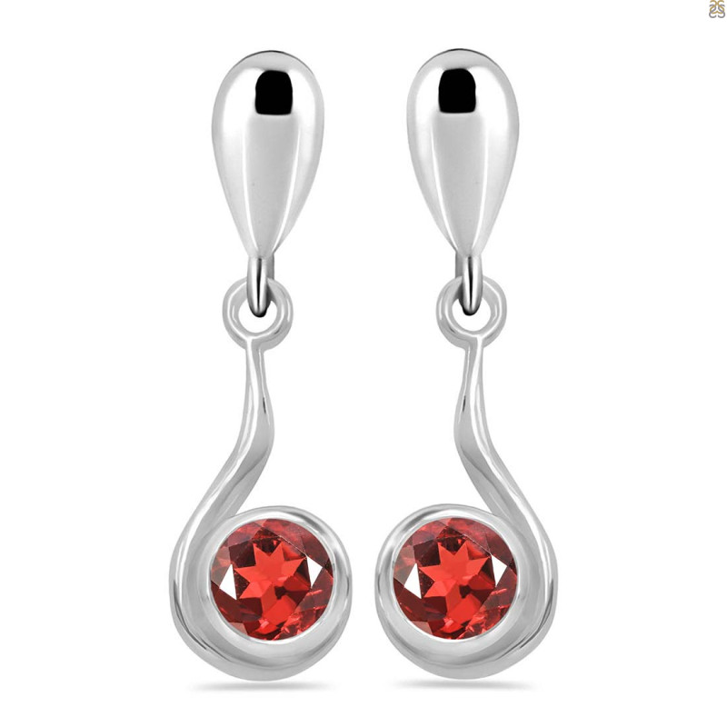 Garnet Earring GAR-RDE-18.