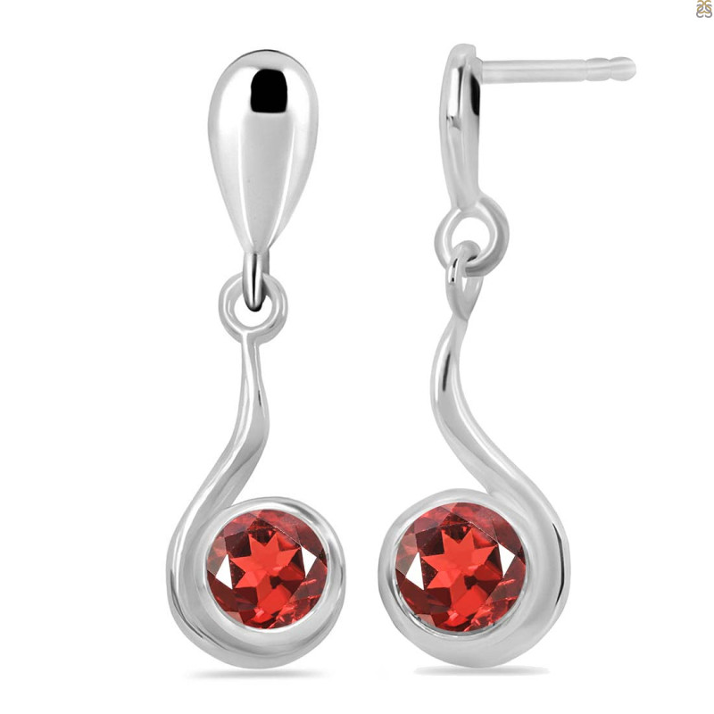 Garnet Earring