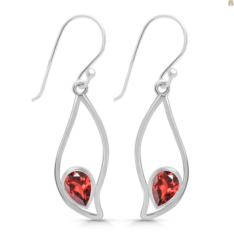 Garnet Earring GAR-RDE-263.