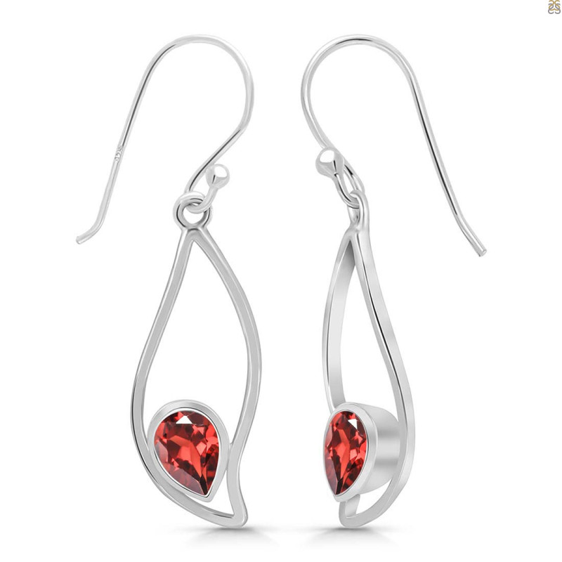 Garnet Earring